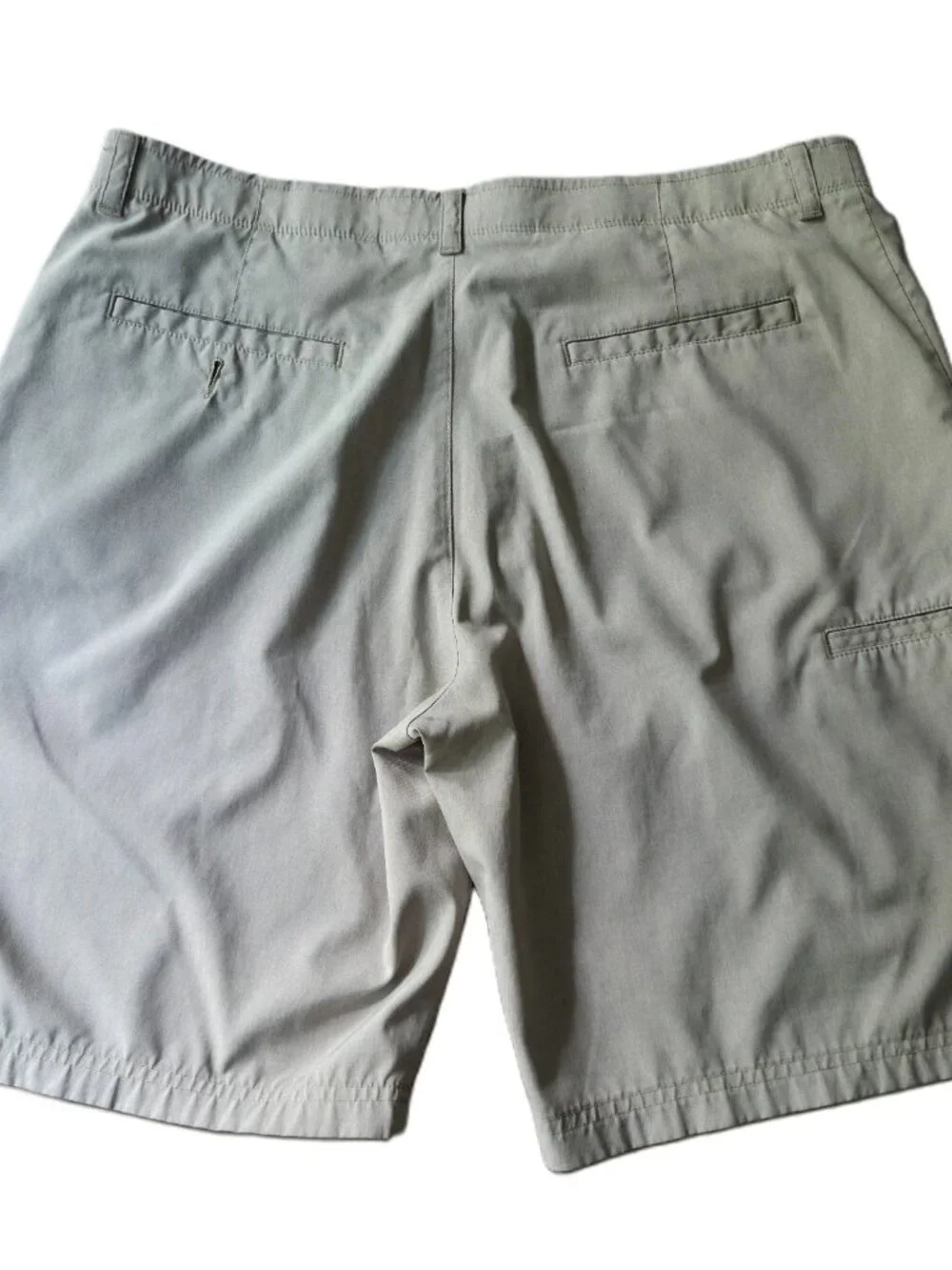 Jack Nicklaus Men's Khaki Golf Shorts Waist 38 Flat Front Casual Beige